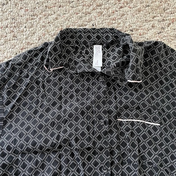 SALE Stars Above Simply Cool Geometric Pajama Top - Picture 2 of 6